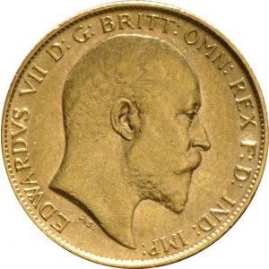 1906 Gold Half Sovereign - King Edward VII - London