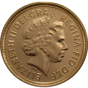 2001 Gold Half Sovereign - Elizabeth II Fourth Head