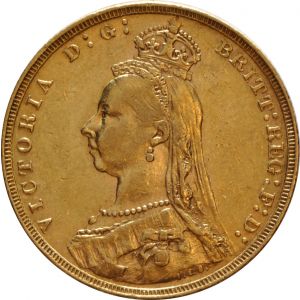 1891 Gold Sovereign - Victoria Jubilee Head