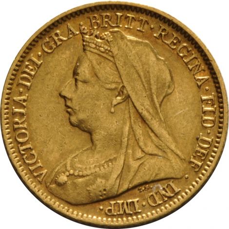 1901 Gold Half Sovereign - Victoria Old Head