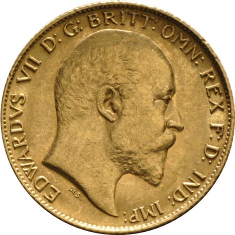 1908 Gold Half Sovereign - King Edward VII - London