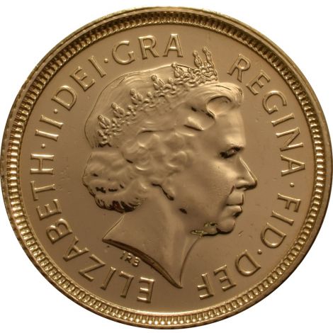 2006 Gold Half Sovereign Elizabeth II Fourth Head