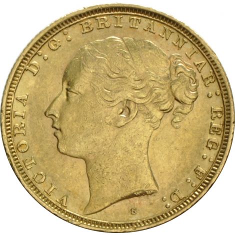 1880 Gold Sovereign - Victoria Young Head