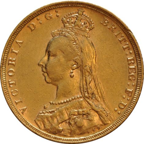 1889 Gold Sovereign - Victoria Jubilee Head