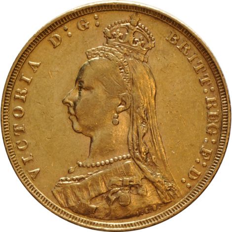 1891 Gold Sovereign - Victoria Jubilee Head