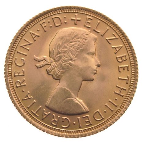 1965 Gold Sovereign - Elizabeth II Young Head