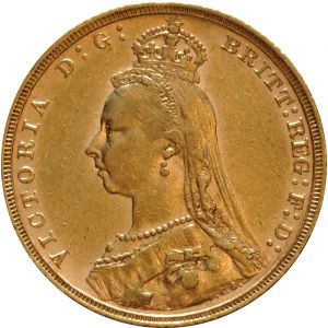 1893 Gold Sovereign - Victoria Jubilee Head