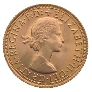 1958 Gold Sovereign - Elizabeth II Young Head
